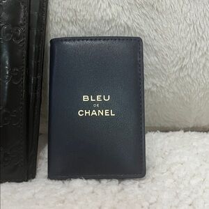 CHANEL Men's Blue Key & Card Holder